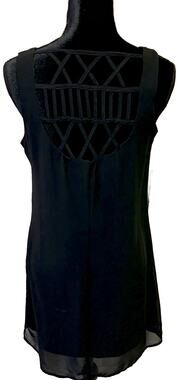 Want and Need Lattice BackDark Mini Dress Size Medium Sleeveless Goth Whimsigoth